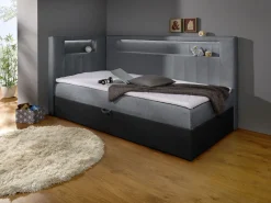 Boxspringbett mit integrierter LED-Beleuchtung