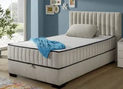 Boxspringbett mit Wendematratze und Bettkasten