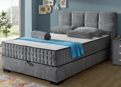 Boxspringbett mit Wendematratze und Bettkasten