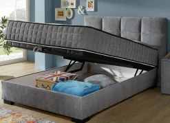 Boxspringbett mit Wendematratze und Bettkasten