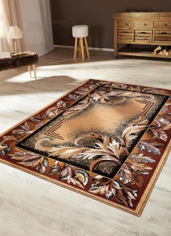 Brücken, Teppiche und Bettumrandung mit floralem Dessin