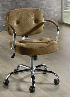 Bürostuhl mit Sicherheitsgasdruckfeder und Härtegradeinstellung