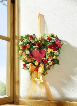 Buchsbaumherz mit Holz-Herz