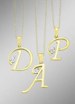 Buchstabenanhänger mit Brillant