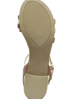 Caprice Sandalette aus teilweise metallisiertem Nappaleder