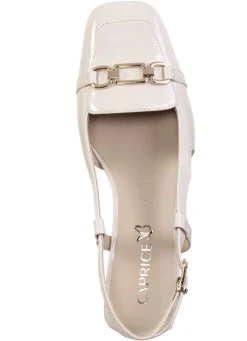 Caprice Sling-Pumps mit Metallschmuck