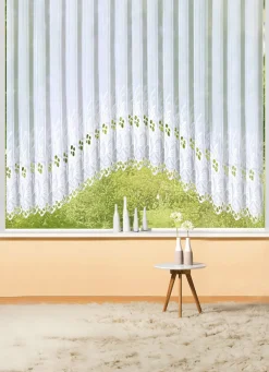 C-Bogen-Store mit hochwertiger Plauener Stickerei