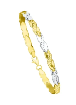 Charmantes Armband in Bicolor