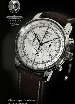 Chronograph mit Lederband