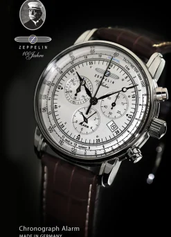 Chronograph mit Lederband