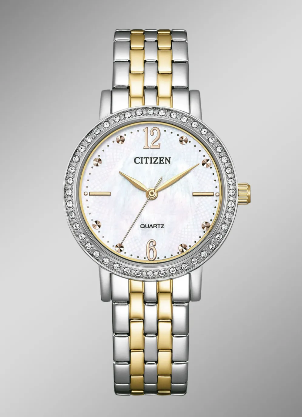 Citizen Quartz-Damenuhr mit Perlmutt-Einlage