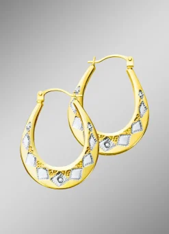 Creolen im Rautenmuster