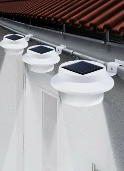 Dachrinnen-Leuchte, 3er-Set