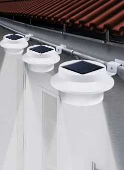 Dachrinnen-Leuchte, 3er-Set