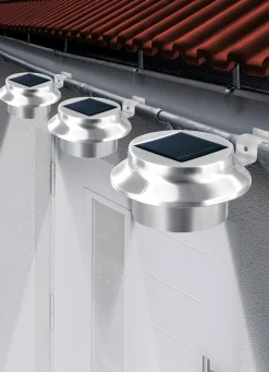 Dachrinnen-Leuchte, 3er-Set