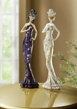 Dame mit Maske aus Polyresin