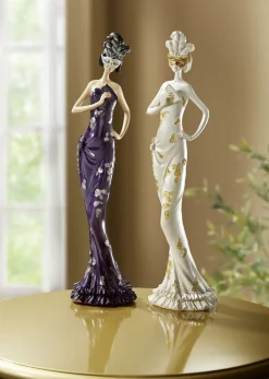 Dame mit Maske aus Polyresin