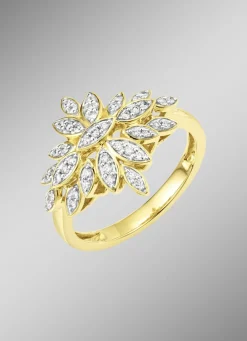 Damenring im Blumendesign mit 45 Brillanten