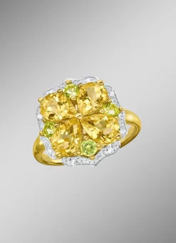 Damenring im Blumen-Design