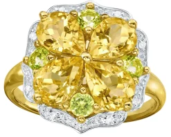 Damenring im Blumen-Design