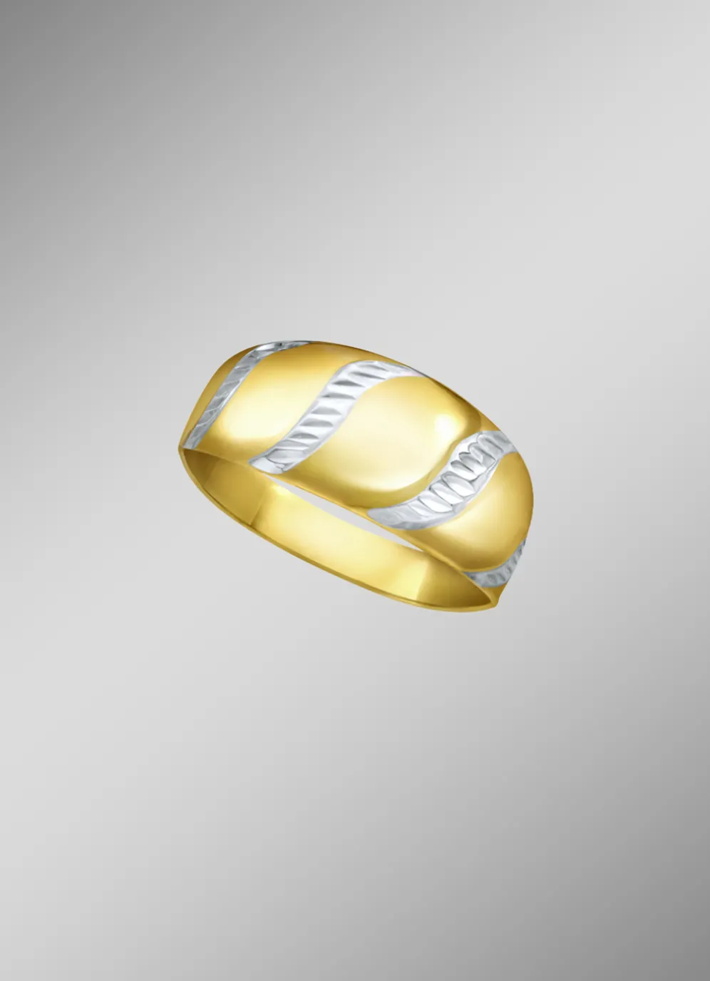 Damenring in Bicolor