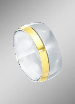 Damenring in Hochglanz und in Bicolor