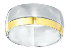 Damenring in Hochglanz und in Bicolor