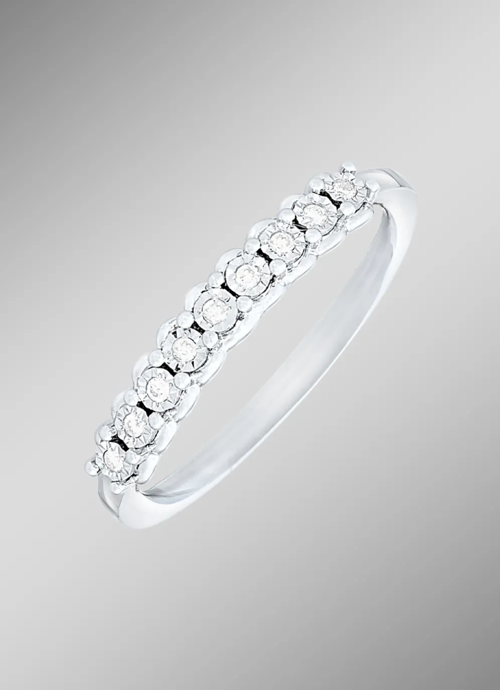 Damenring in Weißgold mit Brillanten