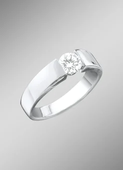 Damenring in Weißgold mit Brillant