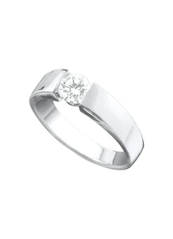 Damenring in Weißgold mit Brillant