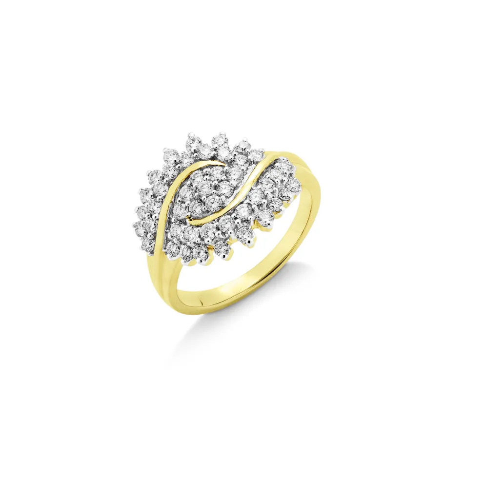 Damenring mit 45 Brillanten