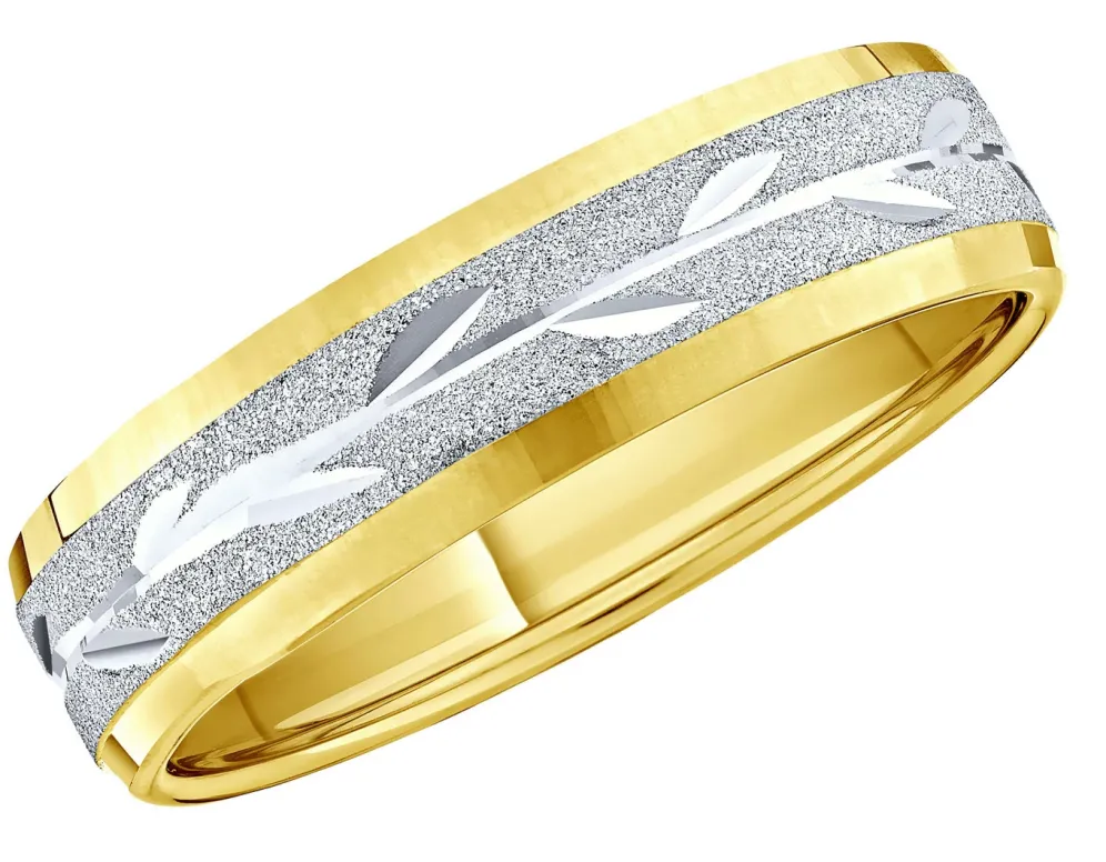 Damenring mit Blattdesign