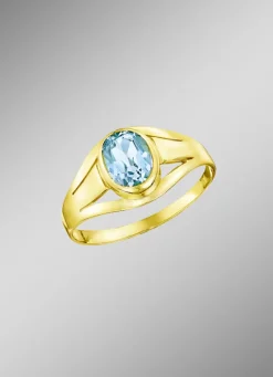 Damenring mit Blautopas