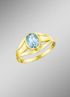 Damenring mit Blautopas
