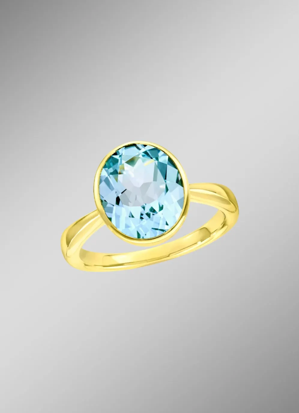 Damenring mit Blautopas