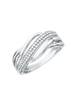 Damenring mit Diamanten
