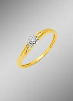 Damenring mit Diamanten