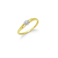 Damenring mit Diamanten