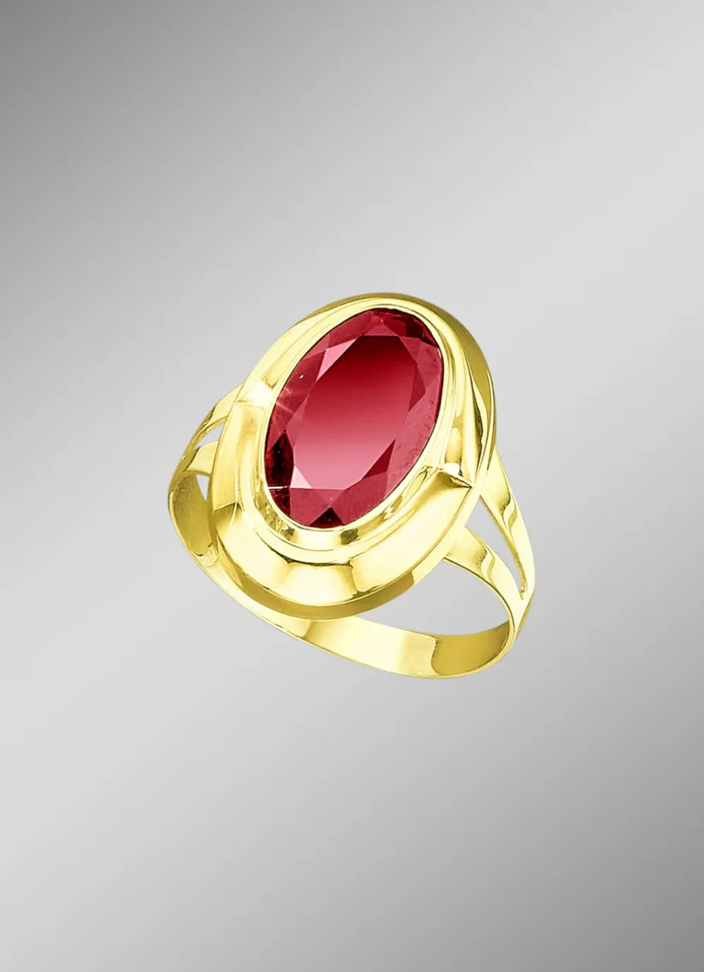 Damenring mit echt Granat