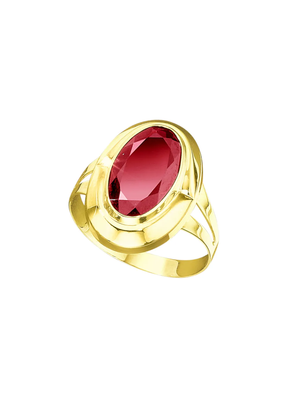 Damenring mit echt Granat