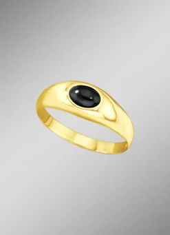 Damenring mit echt Onyx
