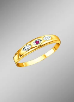 Damenring mit echt Rubin