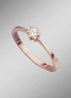 Damenring mit lupenreinem Brillant