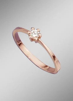 Damenring mit lupenreinem Brillant