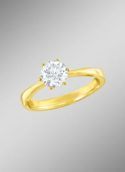 Damen-Solitärring mit Brillant