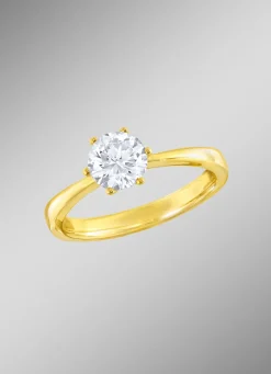 Damen-Solitärring mit Brillant