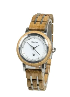 Damenuhr mit Band aus französischen Allier Eichenholz