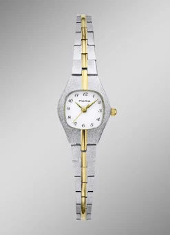 Damenuhr von Para mit bicolorfarbenem Schmuckbandgehäuse