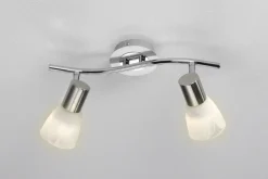 Deckenleuchte aus mattem Metall