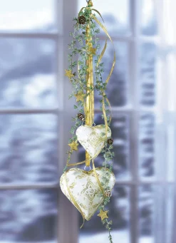 Dekohänger mit Herzen aus Metall